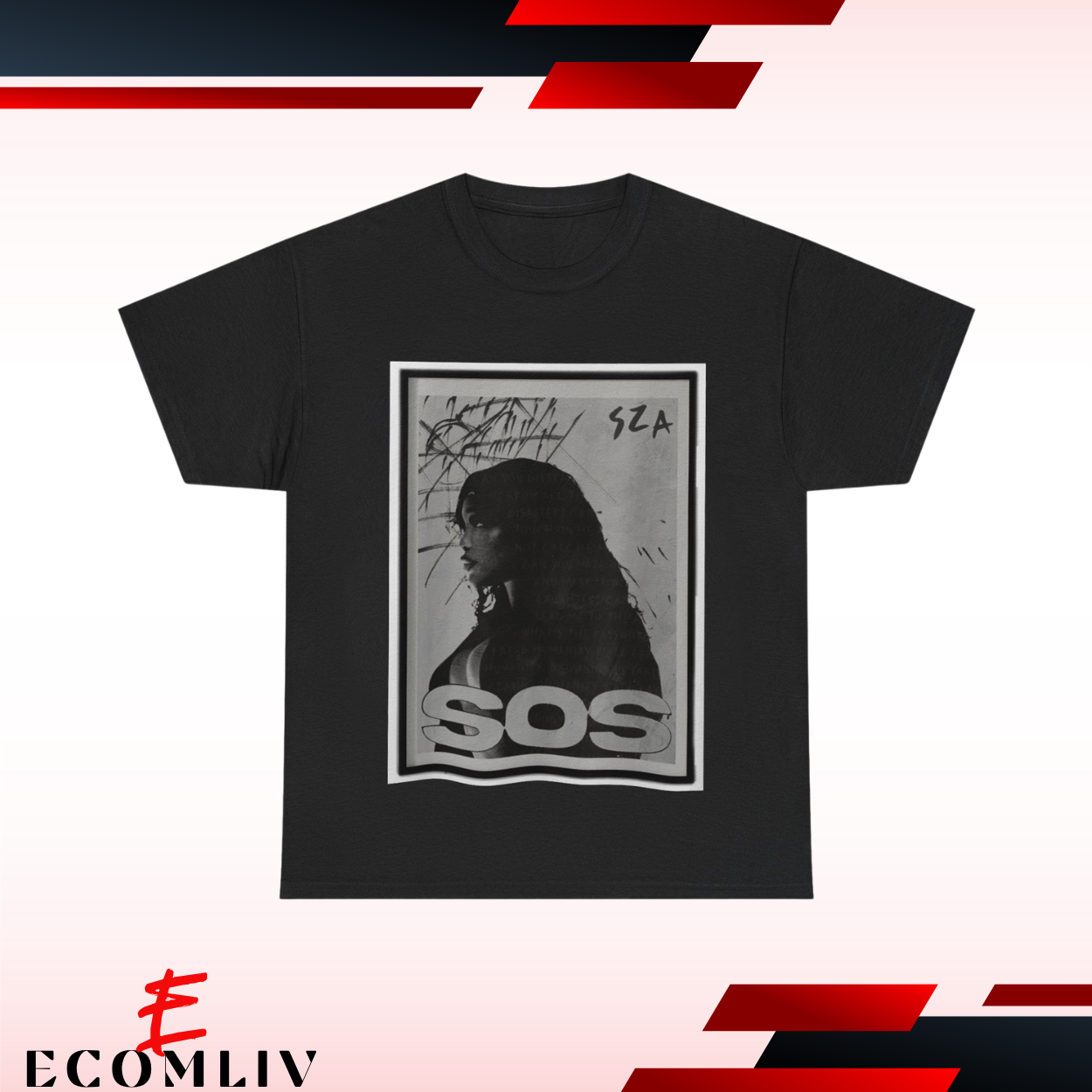 Sza Graphic T-Shirt, R&b Music Merch, Unisex Fit